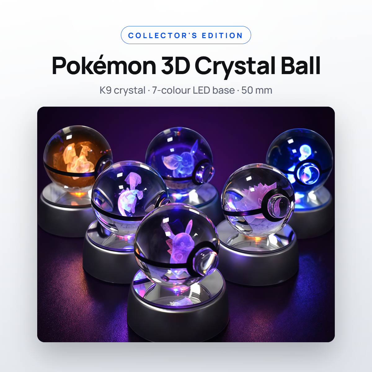 Premium Pokémon 3D Crystal Ball - Collector's Edition